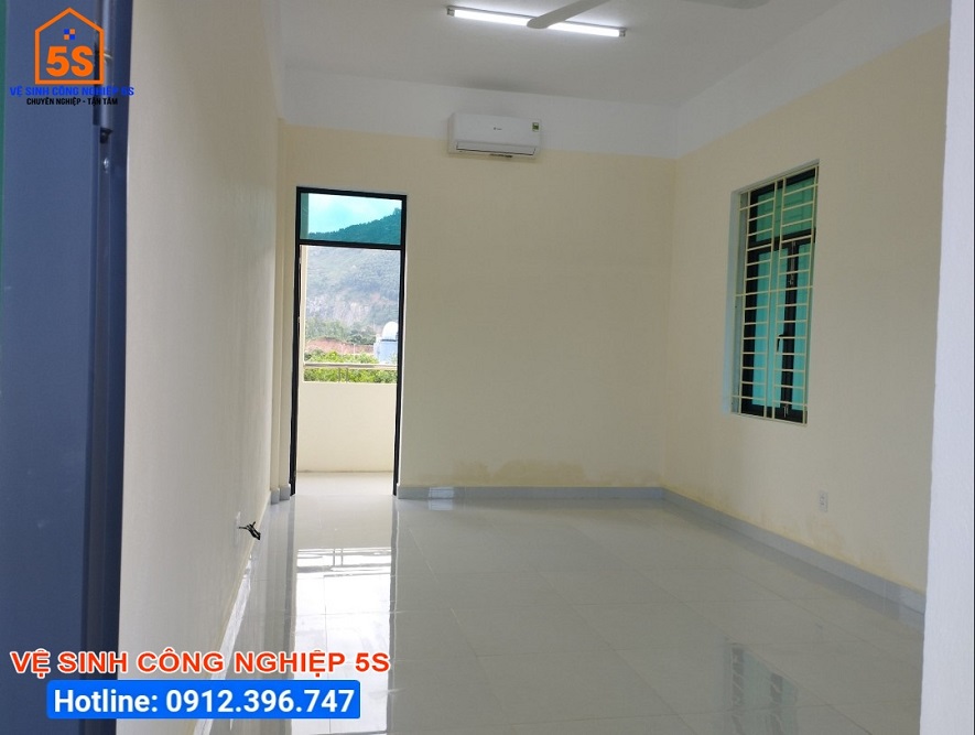 Phòng ở sạch sẽ sau khi vệ sinh