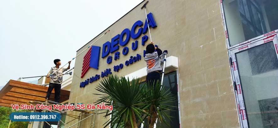 Công trình được nhân viên vệ sinh 5S vệ sinh kỹ càng làm sạch từ trong ra ngoài