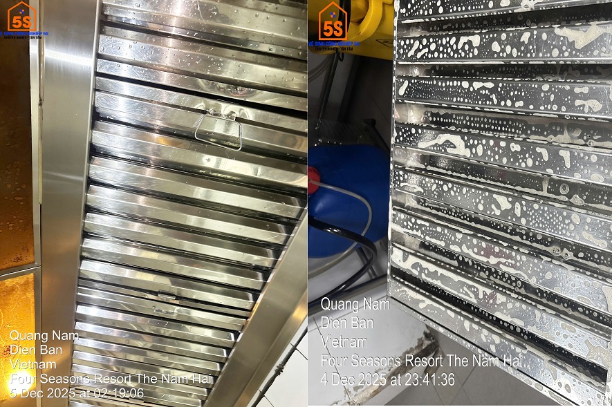 Lau chùi phin lọc mỡ