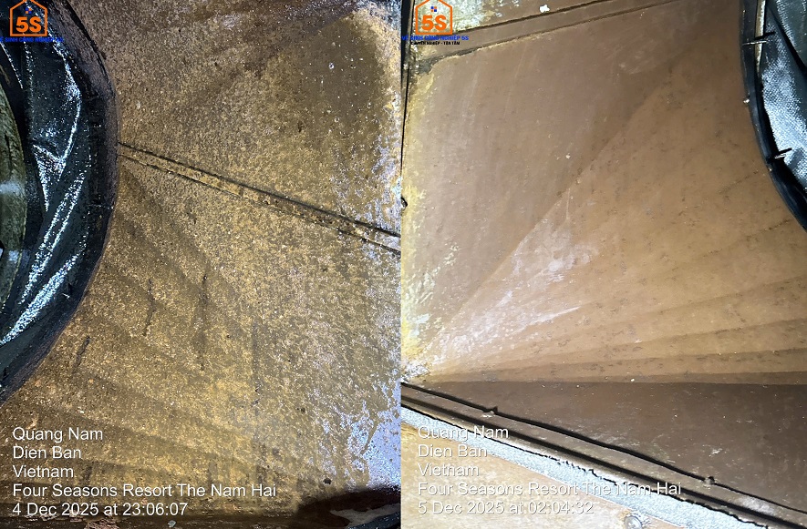 Khu vực bên ngoài quạt