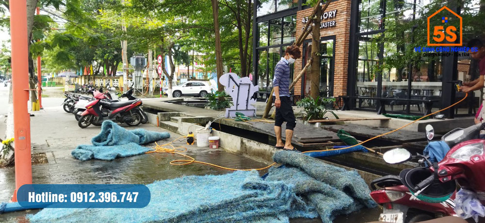 Vệ sinh bể cá Koi tại Đà Nẵng