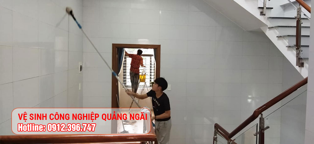Dịch vụ vệ sinh công nghiệp sau xây dựng Quảng Ngãi