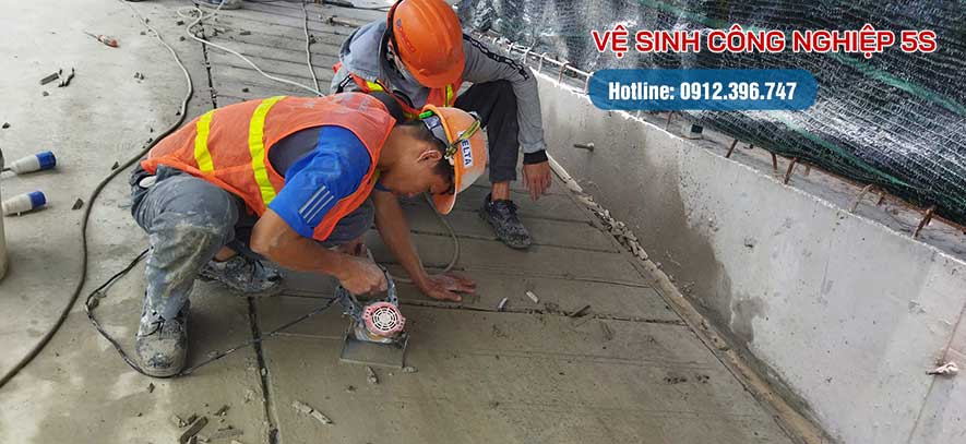  Thi công cắt rãnh ramp dốc cho công trình xây dựng tại Huế