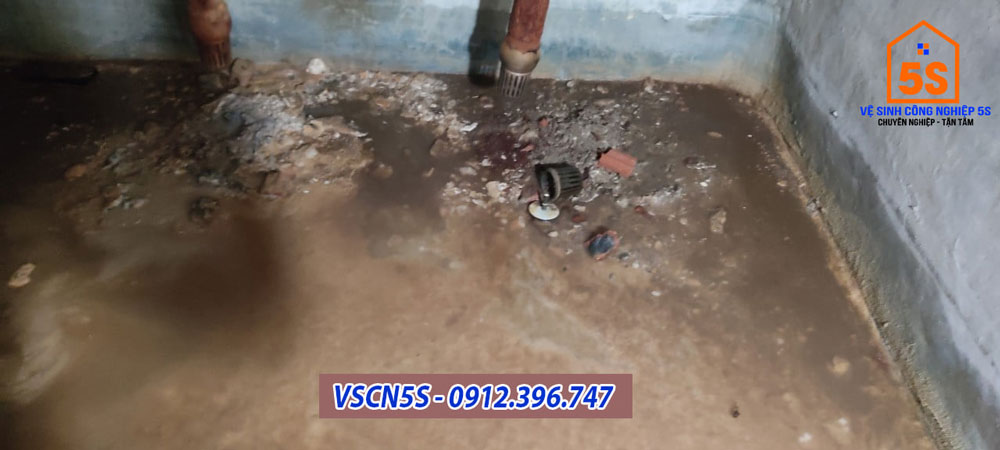 vệ sinh, thau rửa bể nước ngầm tại Hội An