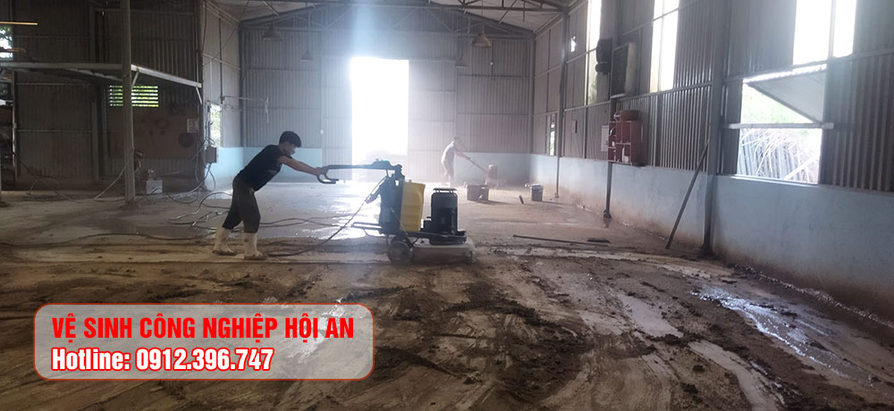 Dịch vụ mài sàn bê tông cho công trình tại Hội An